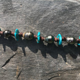 Bracelet de perles de Tahiti et turquoises de Sleeping Beauty