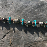 Tahitian pearl and turquoise bracelet from Sleeping Beauty