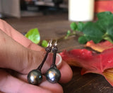 boucles oreilles perles tahiti, tahitian pearls earrings, dangling earrings, boucles d'oreilles pendantes