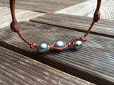 Perles de tahiti, bracelet femme adaptable