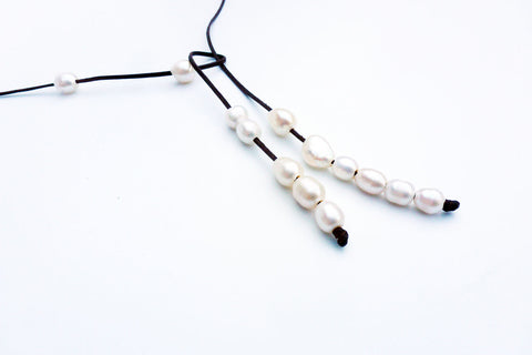 Collier perles eaux douces - freshwater necklace Perla Mundi 