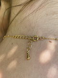 Collier de pierres semi-précieuses, or gold filled, perle de d'eau douce, topaze, labradorite