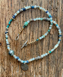 Collier de perles naturelles, antiques, jolie perle de Tahiti, argent 925 et plaqué or