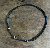 Collier unisexe perle de Tahiti or jaune et or rose