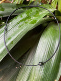 Perle de Tahiti des Tuamotu, collier adaptable unisexe, cuir australien