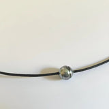 Bijou perle de Tahiti trois en un (collier, bracelet, bracelet de cheville)