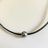 Bijou perle de Tahiti trois en un (collier, bracelet, bracelet de cheville)
