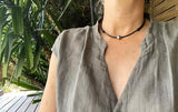 Bijou perle de Tahiti trois en un (collier, bracelet, bracelet de cheville)
