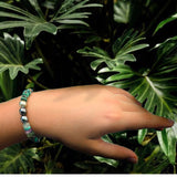 Bracelet perles de Tahiti et pierres semi-précieuses, argent massif