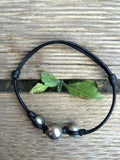 Perles de Tahiti, bracelet femme adaptable